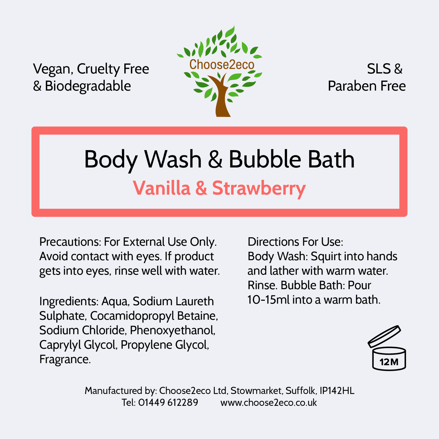 NEW: Simplicity Body Wash, Strawberry & Vanilla