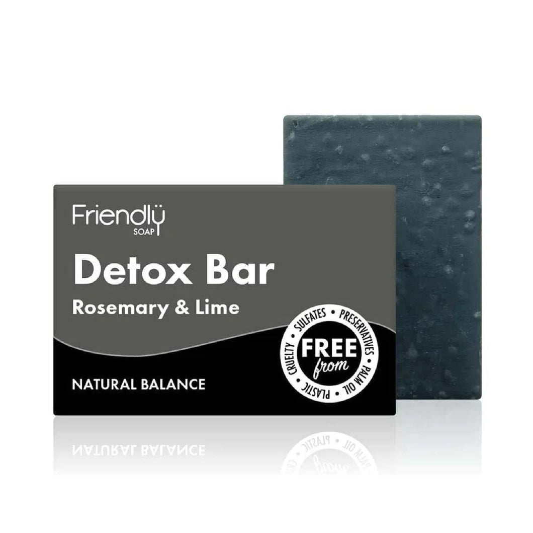 Detox Bar, Activated Charcoal - Rosemary & Lime