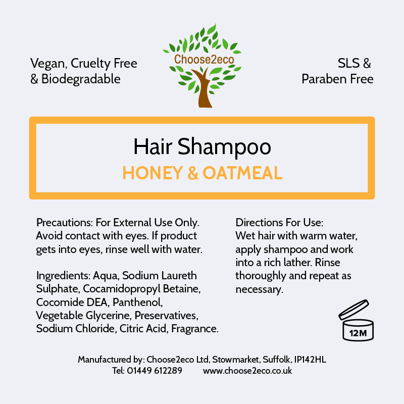 NEW: Shampoo & Conditioner - Honey & Oatmeal