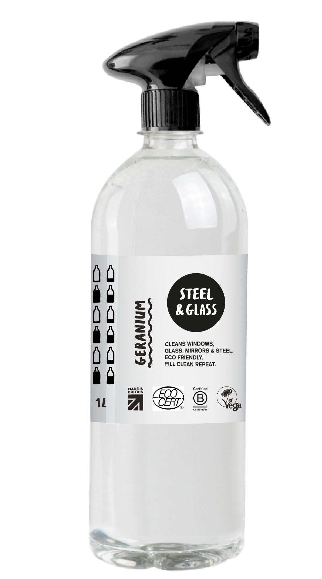 Glass & Steel Cleaner - Geranium