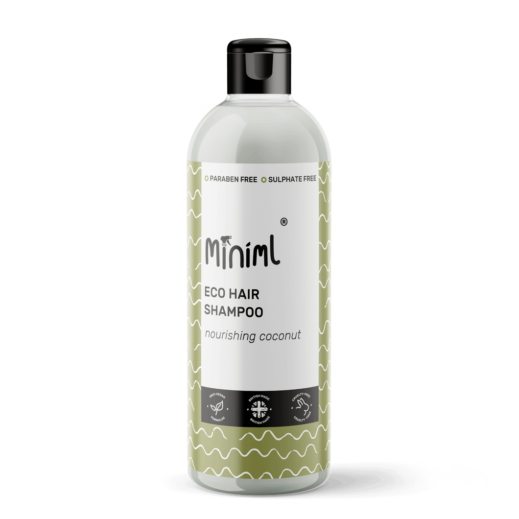 Hair Shampoo & 500ml Reusable PET Bottle, Nourishing Coconut
