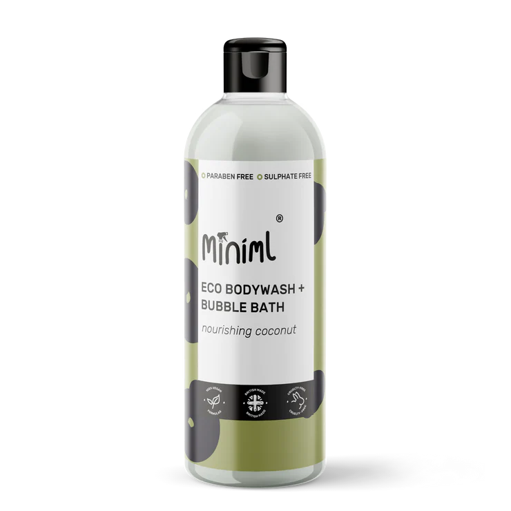 Bodywash & Bubblebath, Reusable 500ml Flip Bottle, Nourishing Coconut