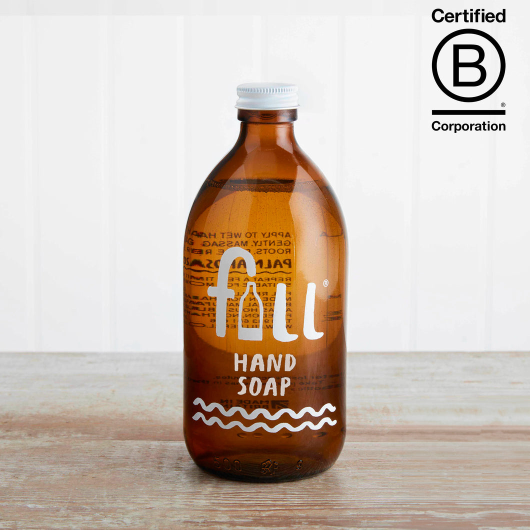 Hand Soap with 500ml Glass Bottle, Fig Leaf