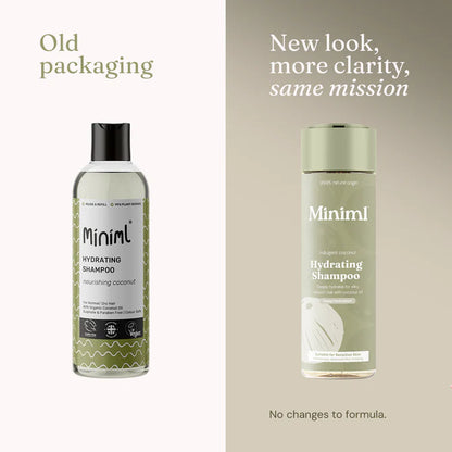 Hair Shampoo Reusable Bottle, Nourishing Coconut