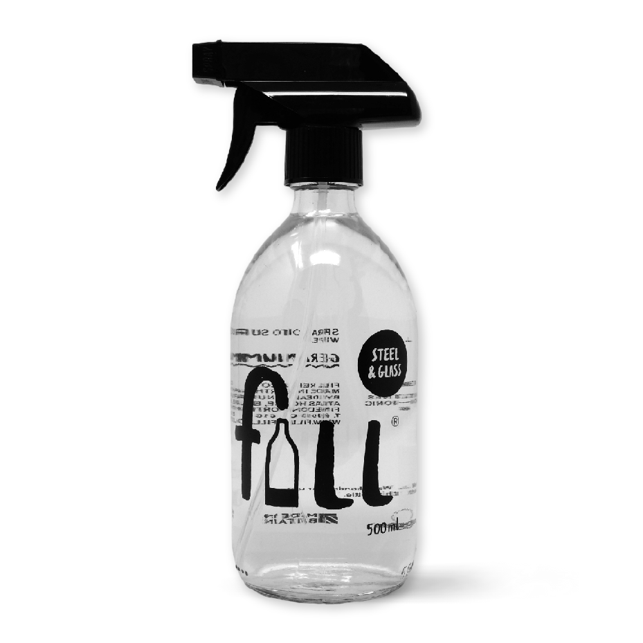 Steel & Glass Clean with 500ml Glass Spray Bottle, Geranium