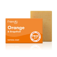 Load image into Gallery viewer, Natural Soap Bar - Orange &amp; Grapefruit
