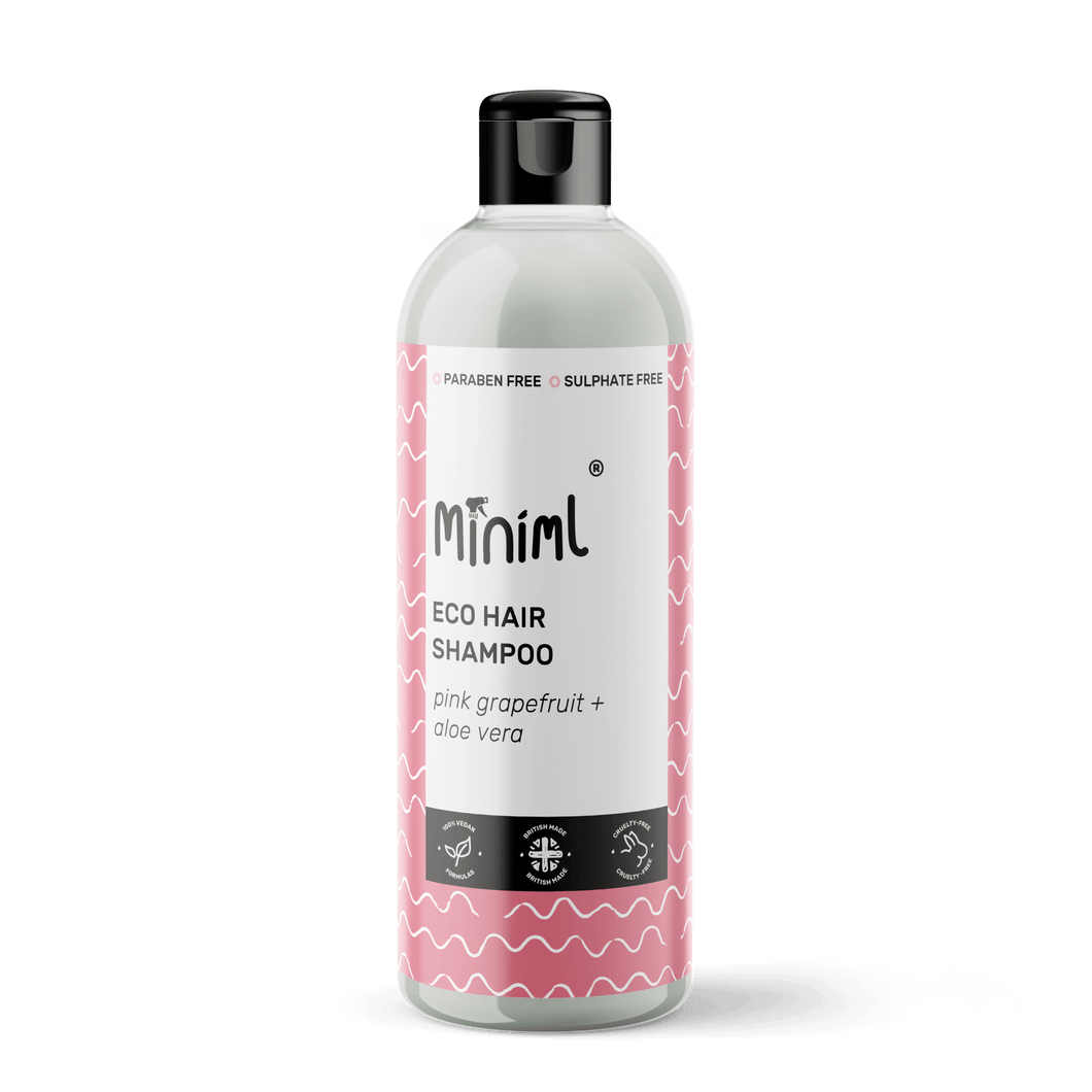 Hair Shampoo & 500ml Reusable PET Bottle, Pink Grapefruit & Aloe Vera